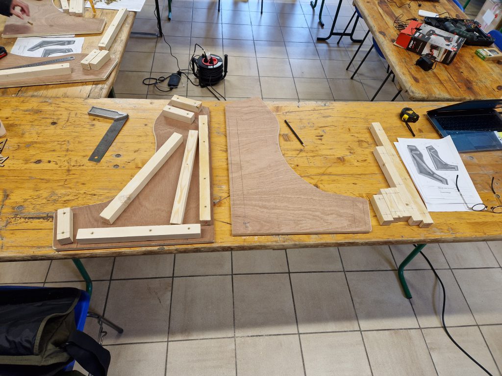 En plaine création mon co-équipier et moi